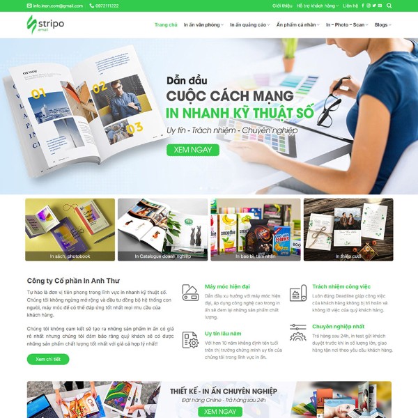 Tối ưu hóa landing page cho các dịch vụ in ấn