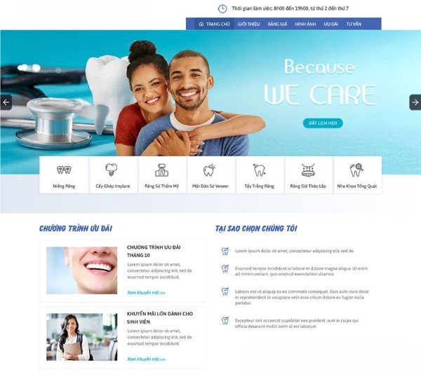 Xây dựng nội dung chuyên nghiệp cho website nha khoa