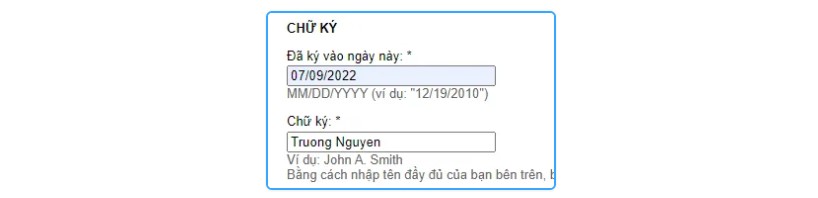 Ký tên bạn vào đây