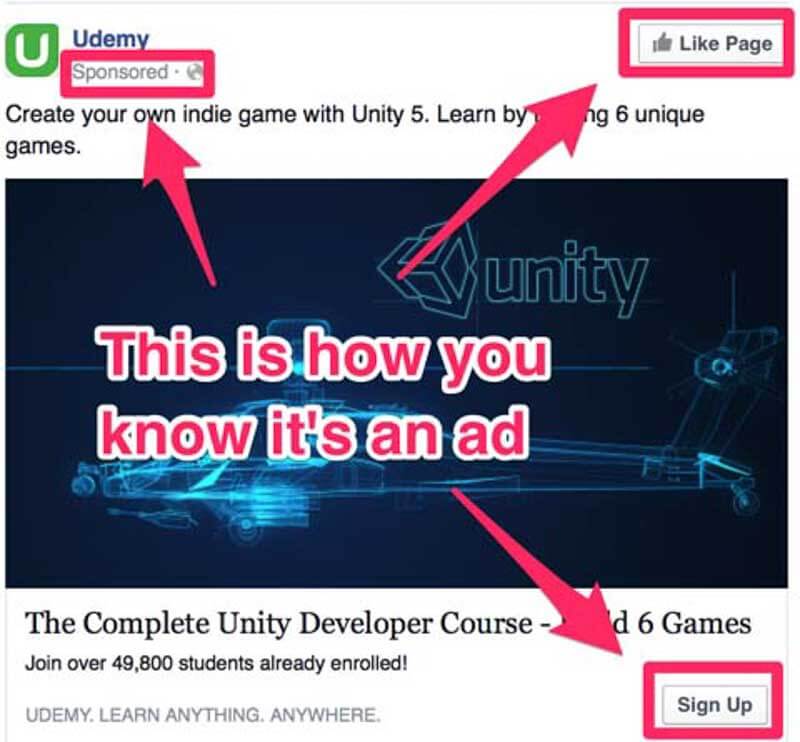 Dấu hiệu nhận biết Facebook Ads