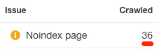 Noindex page