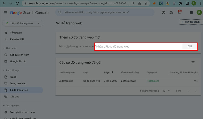 Hướng dẫn cách thêm trang vào Sitemap