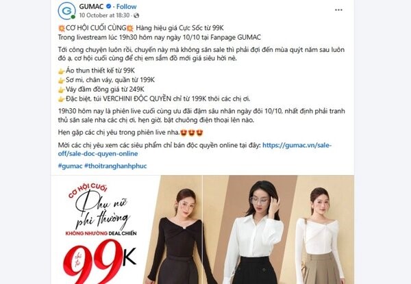 7+ mẫu content bán quần áo hay