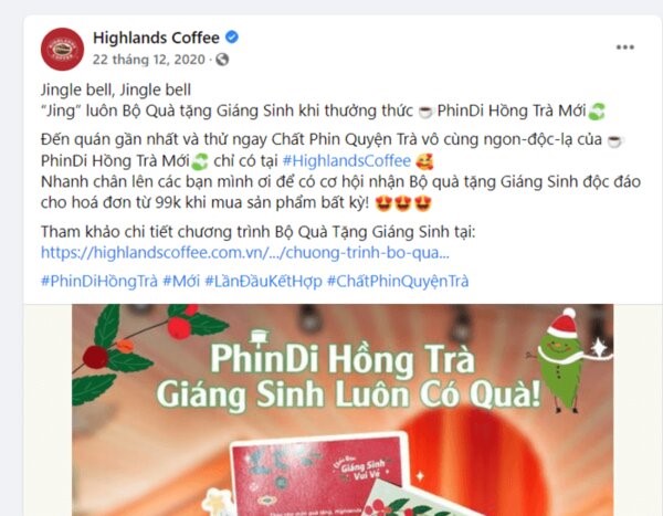 Content giáng sinh giới thiệu sản phẩm