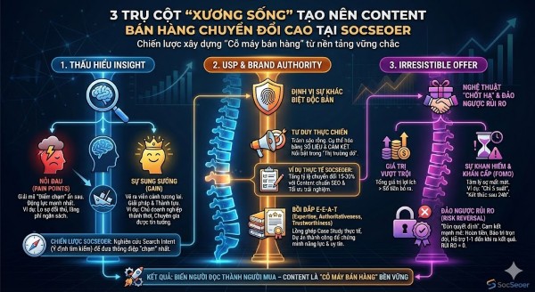 3 Trụ cột "xương sống" tạo nên Content bán hàng chuyển đổi cao