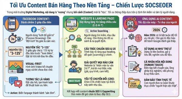 Cách tối ưu Content bán hàng cho từng nền tảng