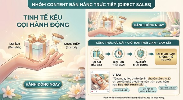Nhóm Content bán hàng trực tiếp (Direct Sales)