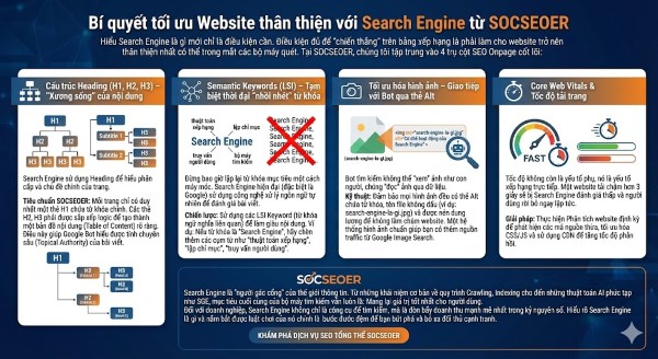 Bí quyết tối ưu Website thân thiện với Search Engine từ SOCSEOER Bí quyết tối ưu Website thân thiện với Search Engine từ SOCSEOER