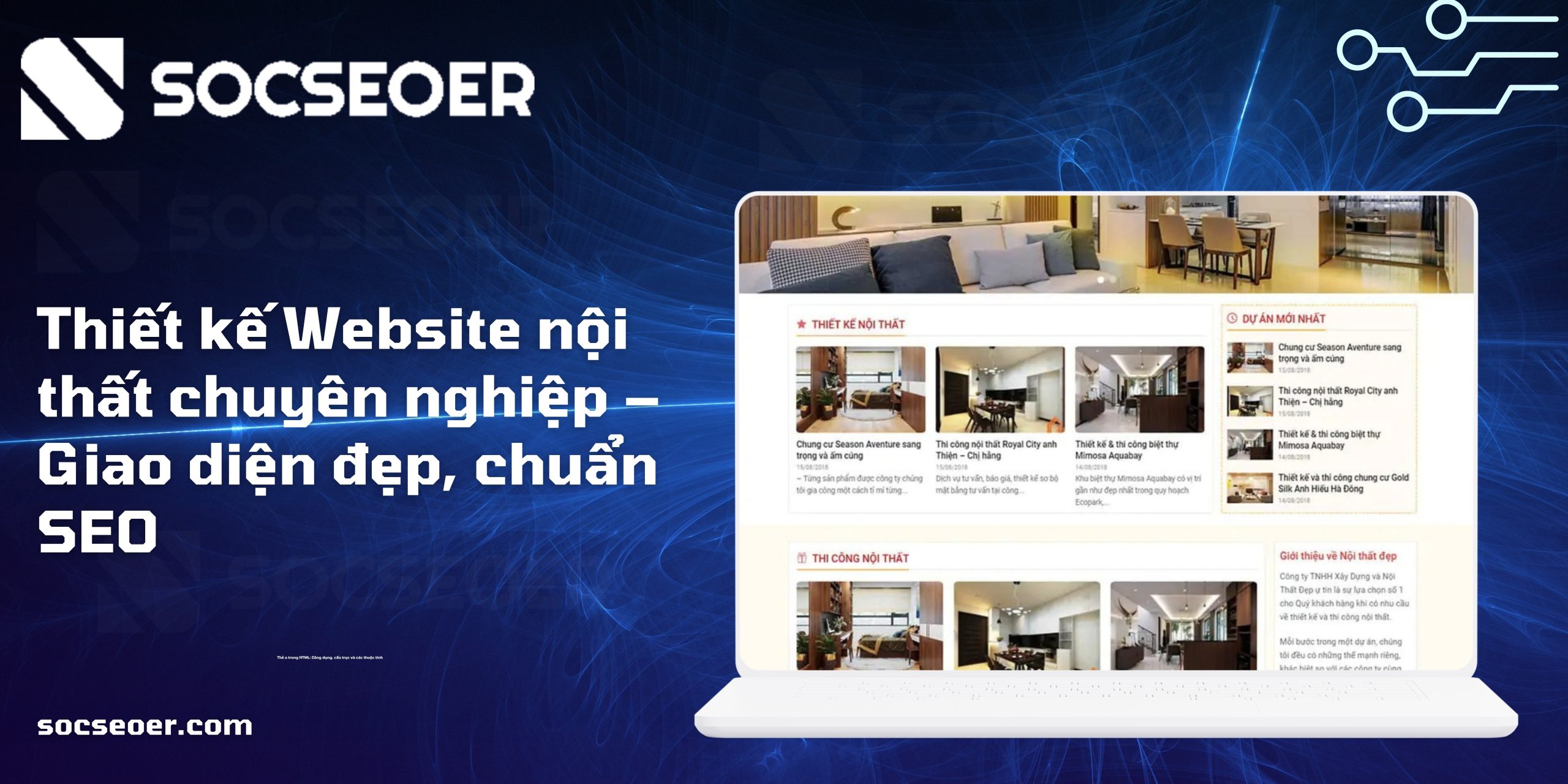 Thiết kế Website nội thất chuyên nghiệp
