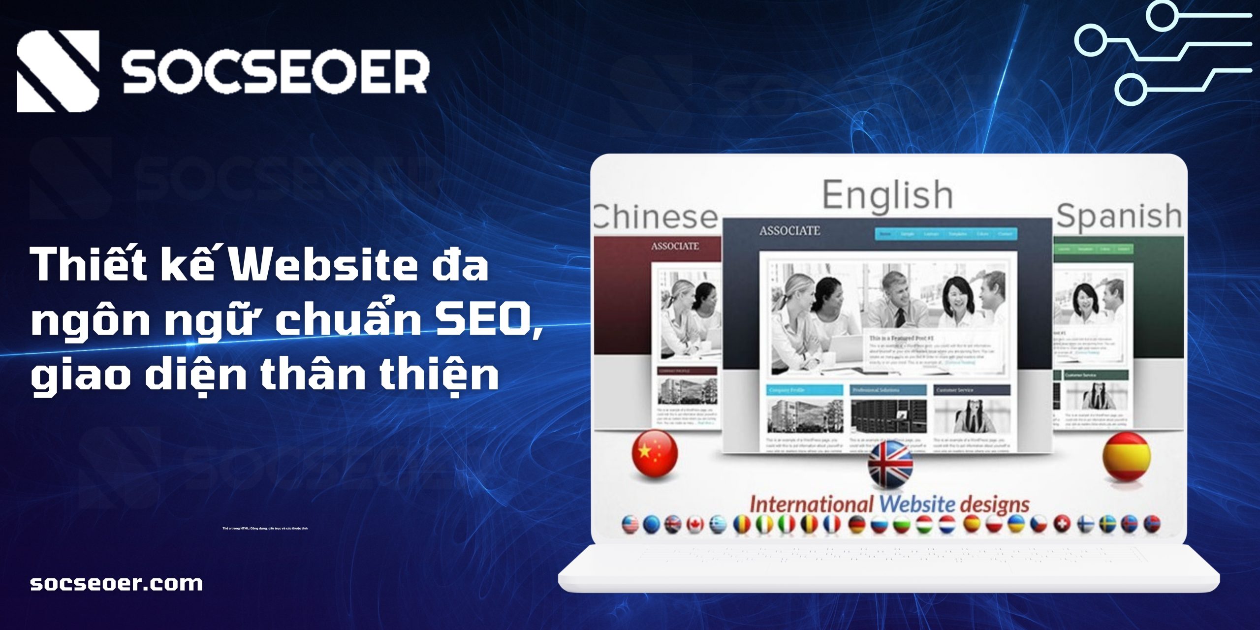 Dịch vụ thiết kế website đa ngôn ngữ tại Socseoer