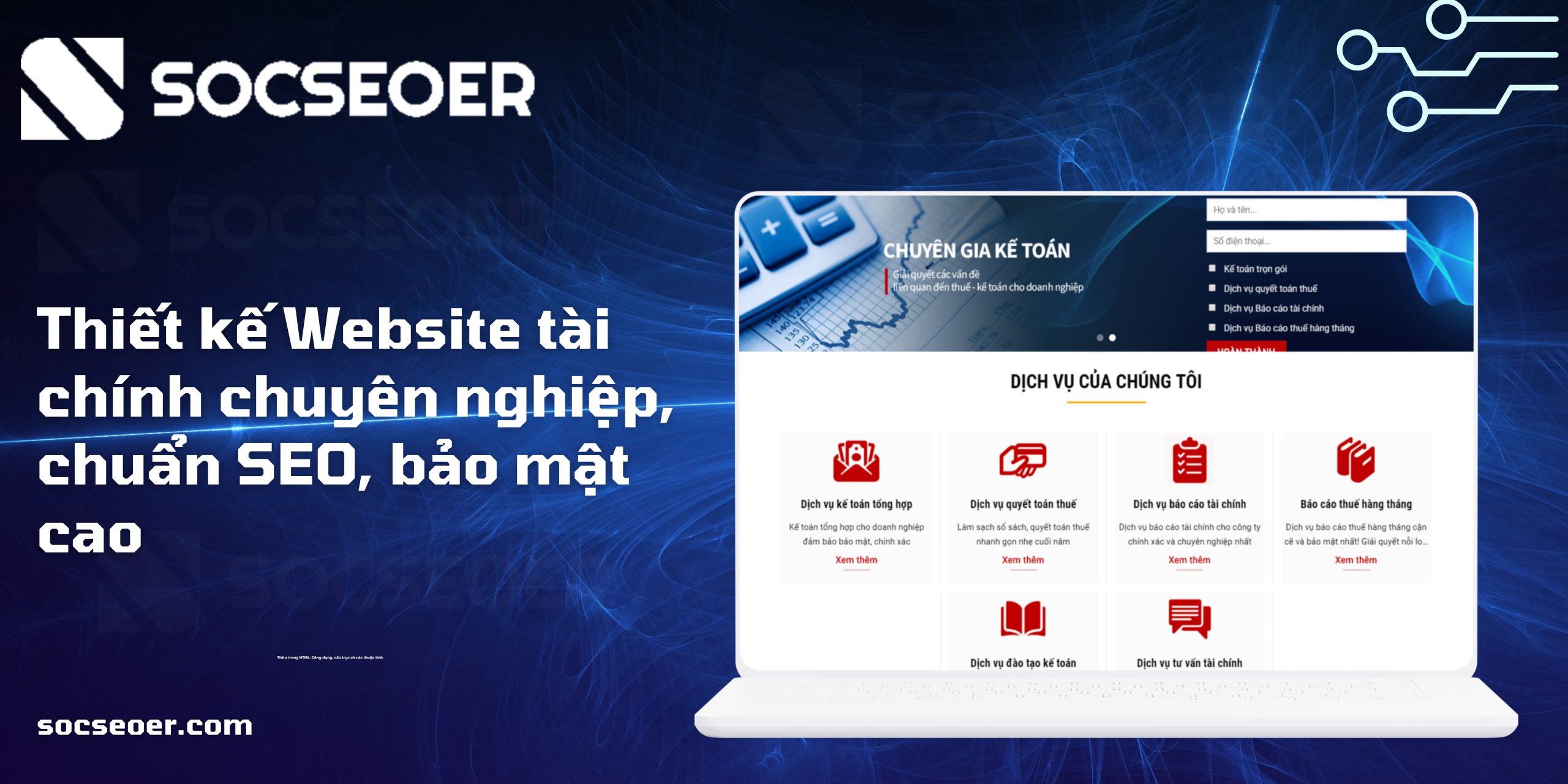 Thiết kế Website tài chính