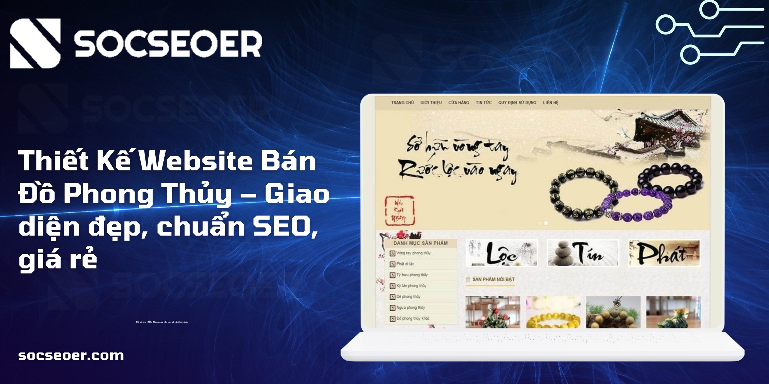 Thiết Kế Website Bán Đồ Phong Thủy