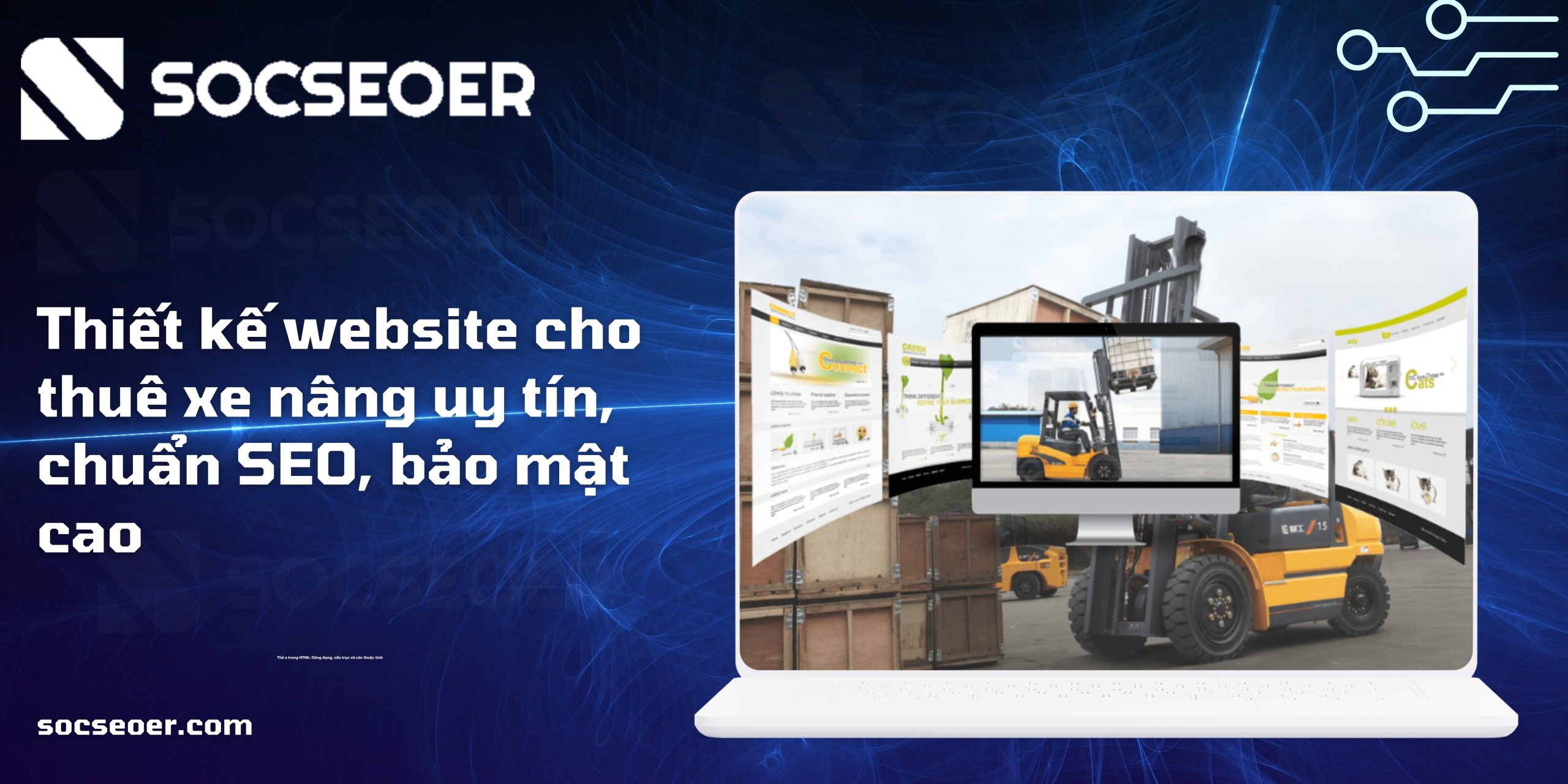 thiết kế website cho thuê xe nâng