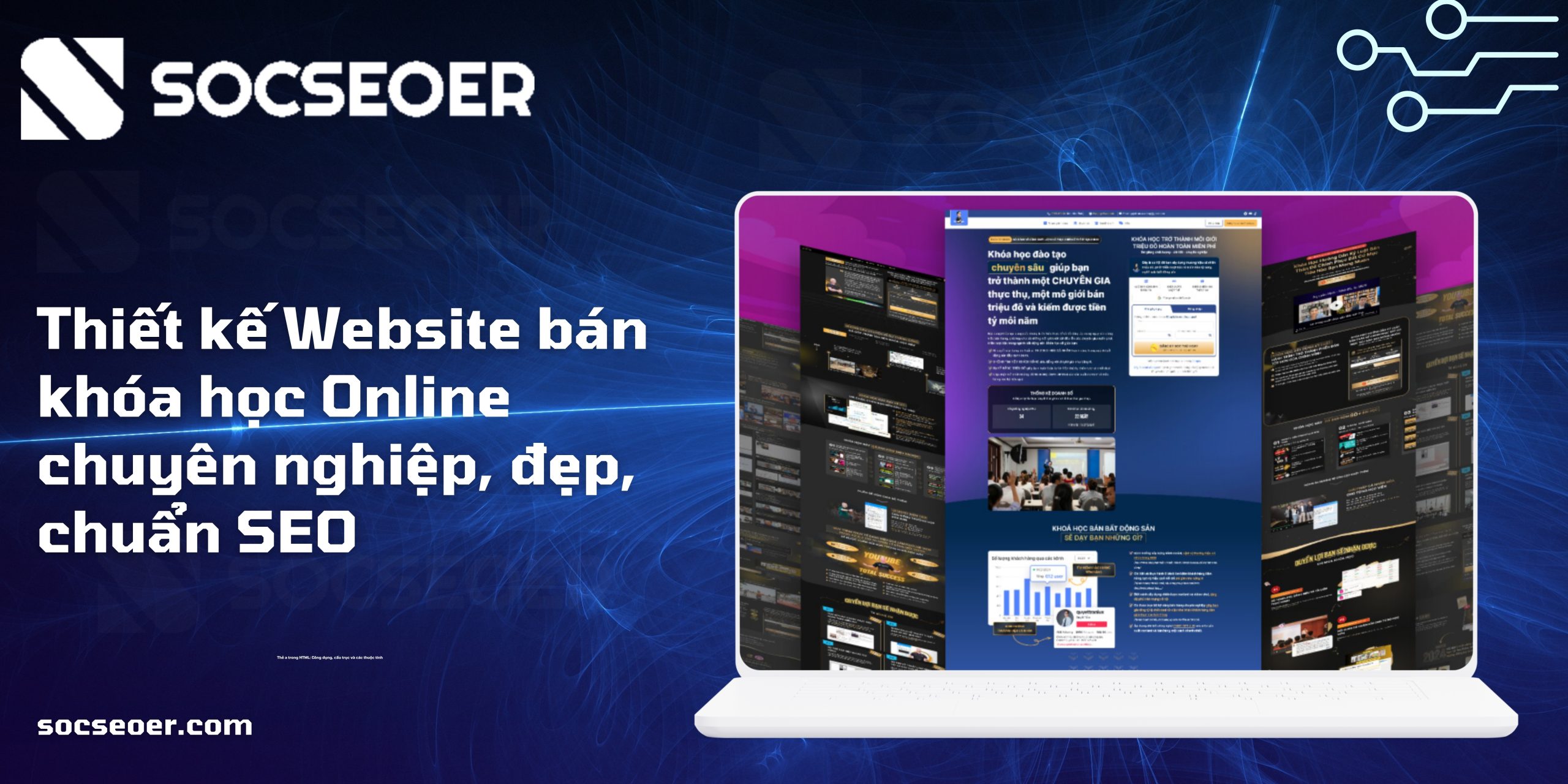 Thiết kế Website bán khóa học Online chuyên nghiệp, đẹp, chuẩn SEO