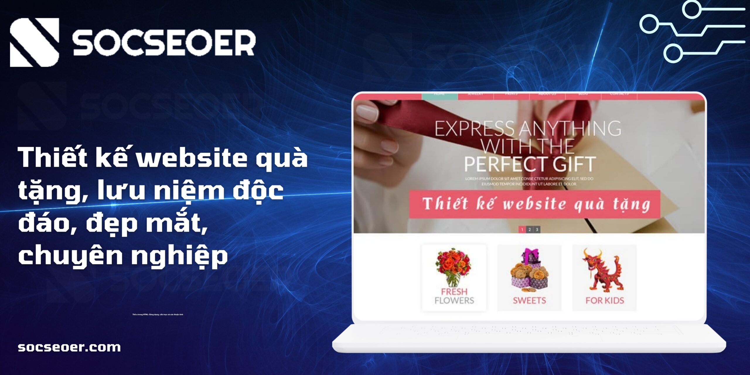 Thiết kế website quà tặng