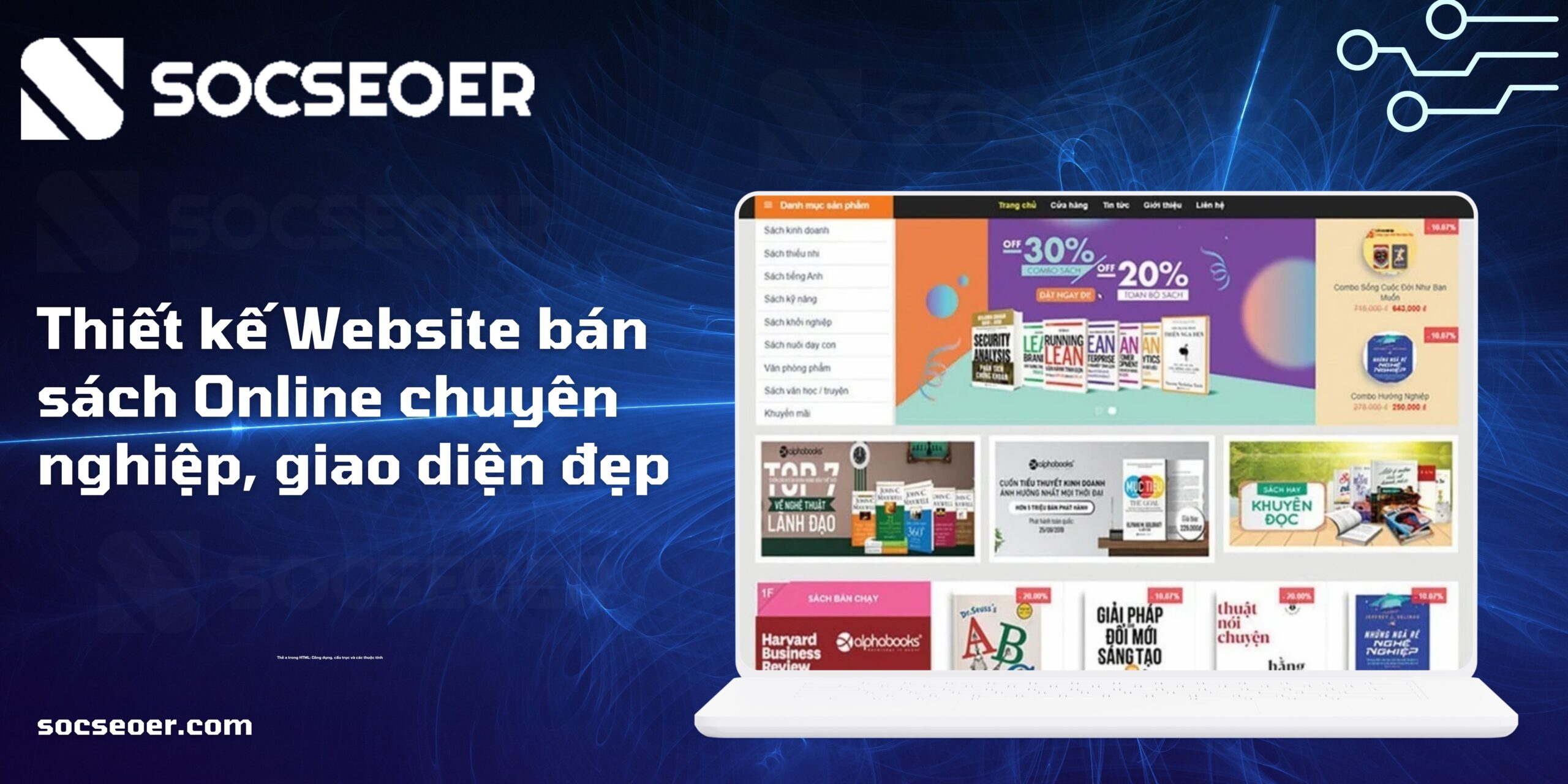 thiết kế website bán sách online