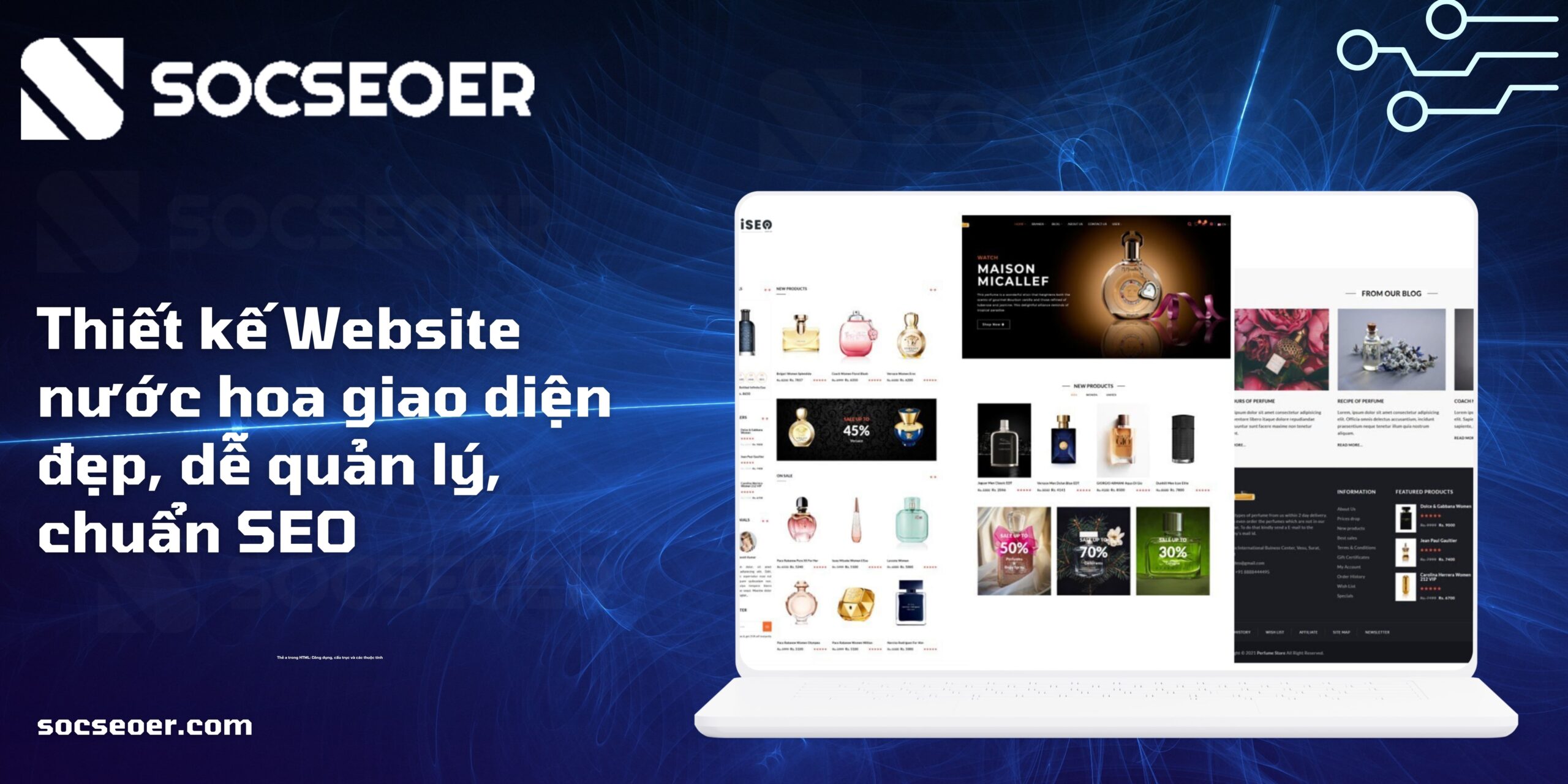 Thiết kế Website nước hoa