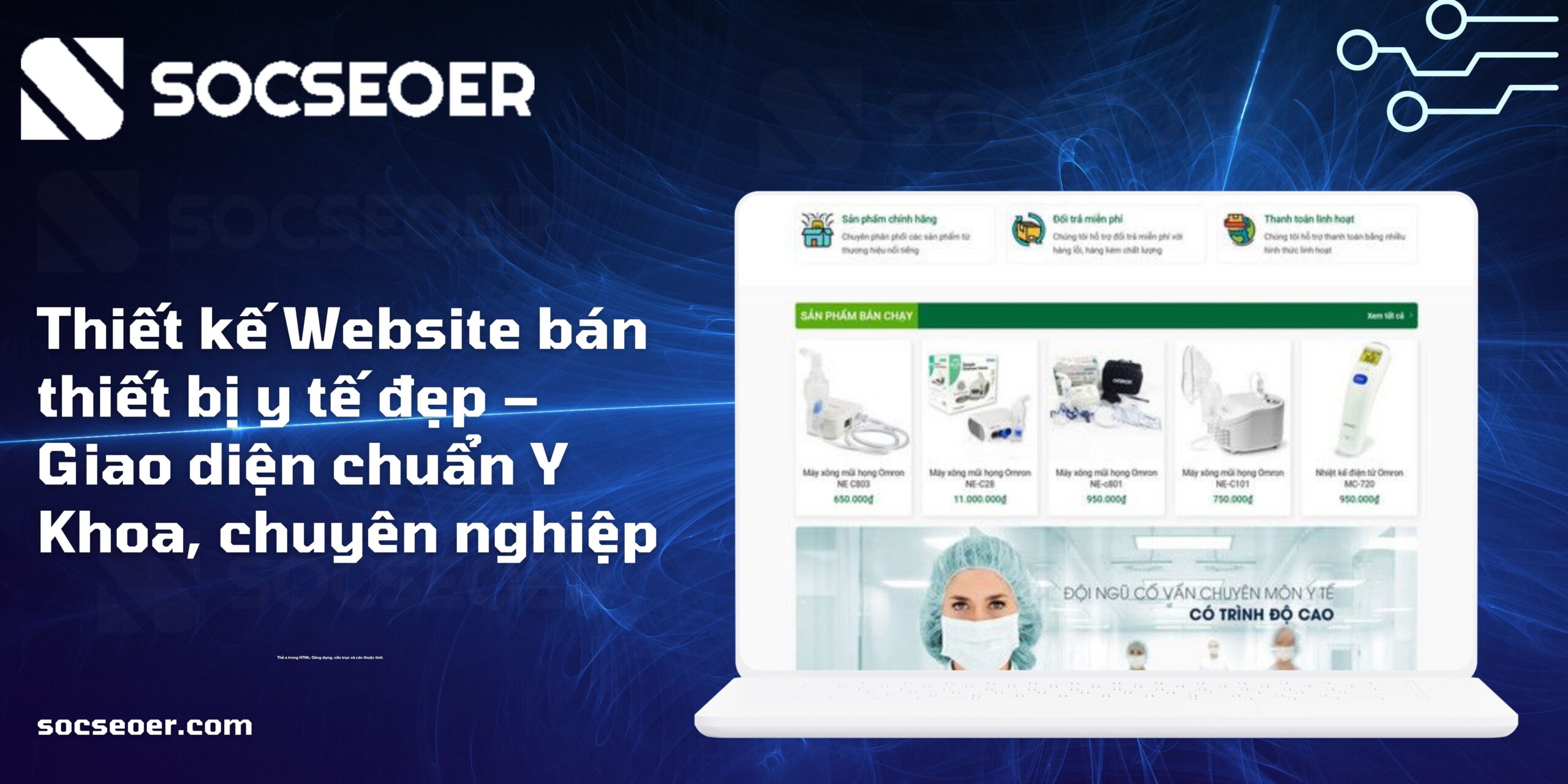 Thiết kế Website bán thiết bị y tế