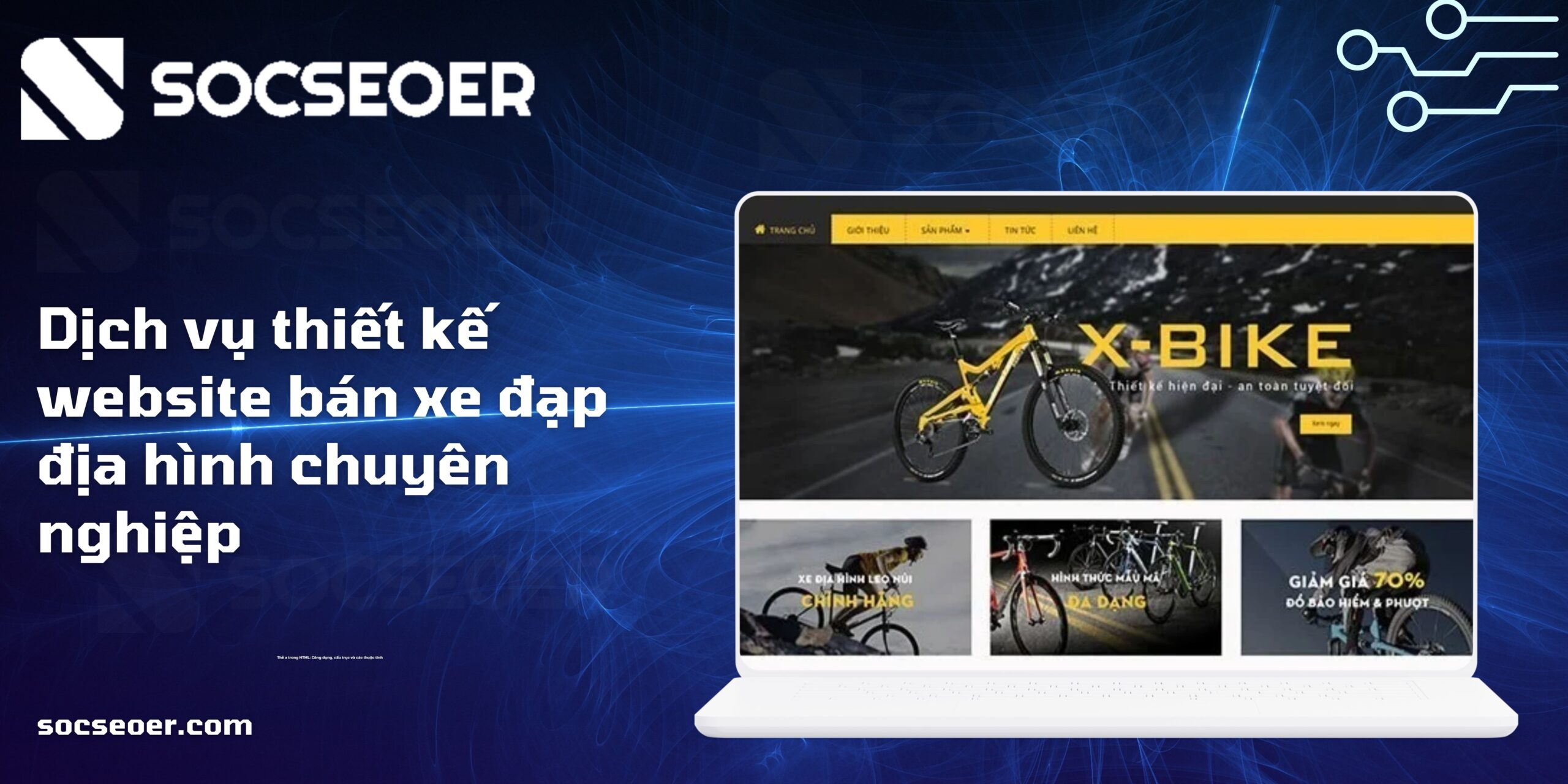 thiết kế website bán xe đạp