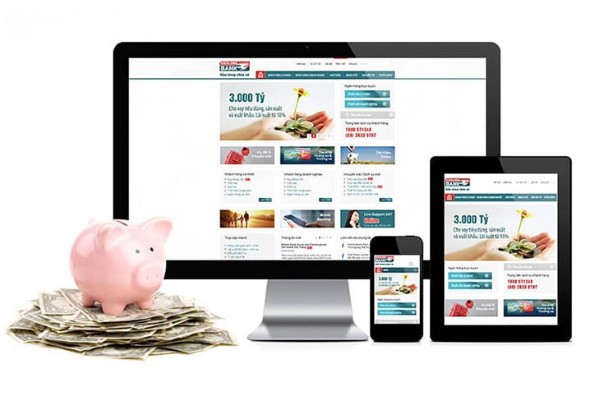 Website ngân hàng chuẩn responsive