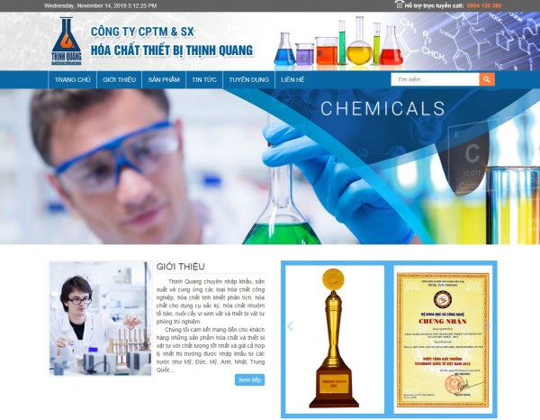Tại sao doanh nghiệp cần thiết kế website bán hóa chất?