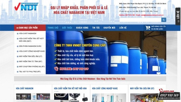Các tiêu chí đánh giá một website bán hóa chất chuyên nghiệp, chuẩn SEO