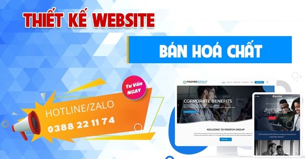 Dịch vụ thiết kế website bán hóa chất Socseoer
