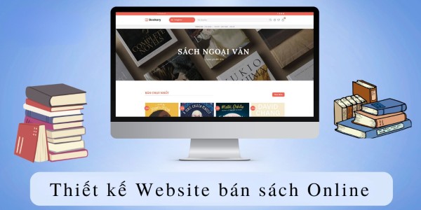 Thiết kế Website bán sách Online chuyên nghiệp, giao diện đẹp