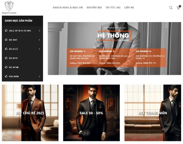 Lợi ích khi sở hữu website bán vest chuyên nghiệp