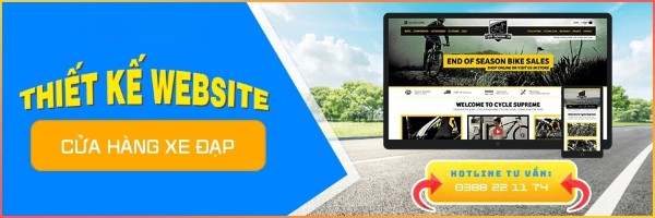 Dịch vụ thiết kế website bán xe đạp chuyên nghiệp chuẩn SEO