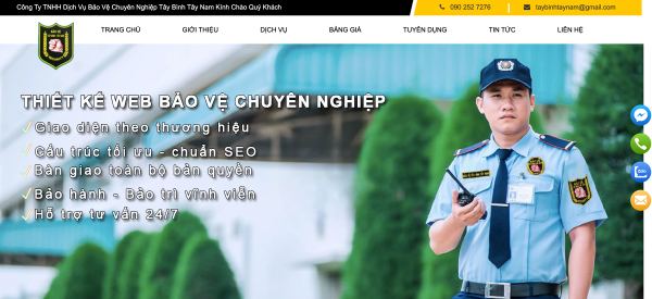 Socseoer – Đơn vị thiết kế website công ty bảo vệ chuyên nghiệp