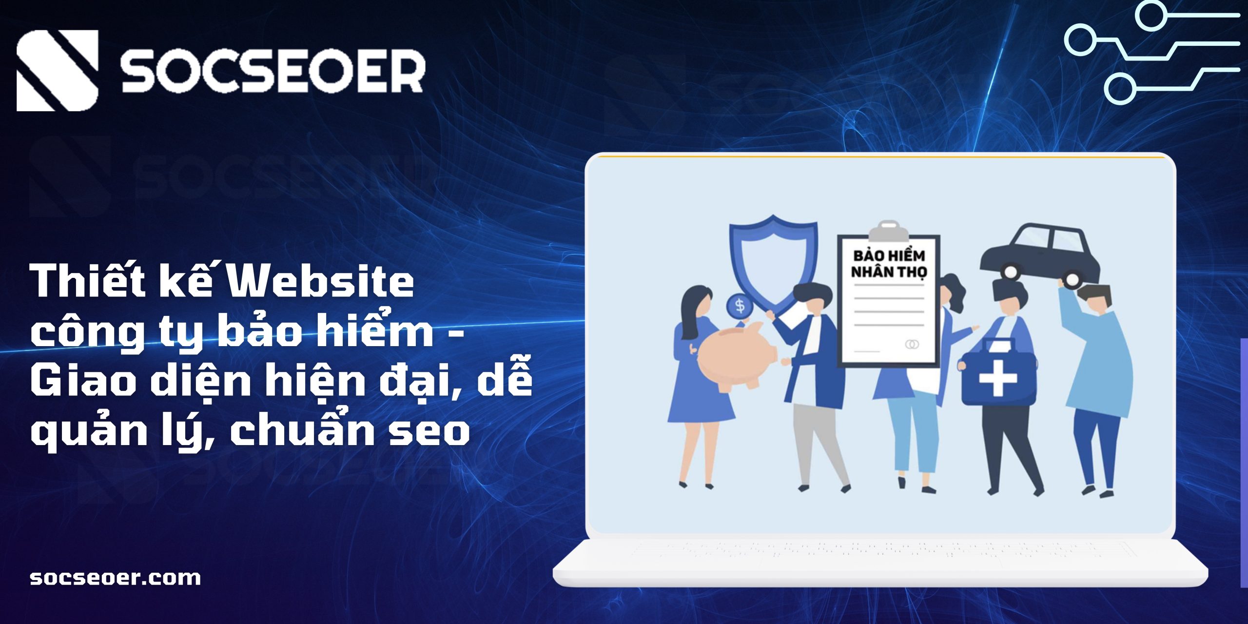 Thiết kế website công ty bảo hiểm