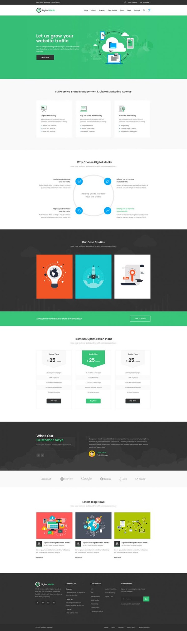 Thiết kế website Công ty Quảng Cáo uy tín – Giao diện sáng tạo, chuẩn SEO