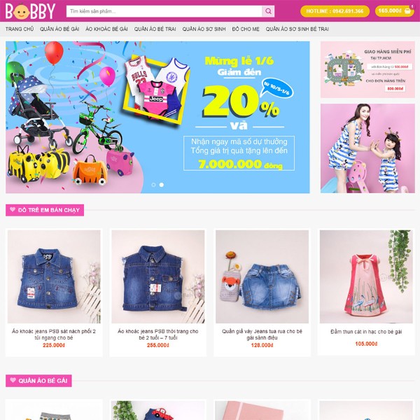 Lưu ý khi thiết kế website đồ trẻ em