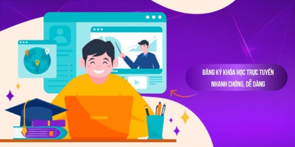 Đăng ký khóa học trực tuyến đơn giản