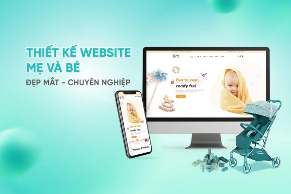 Dịch vụ thiết kế website mẹ và bé tại Socseoer
