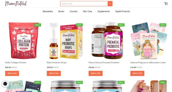 Website mua sắm sản phẩm, đồ dùng cho mẹ và bé