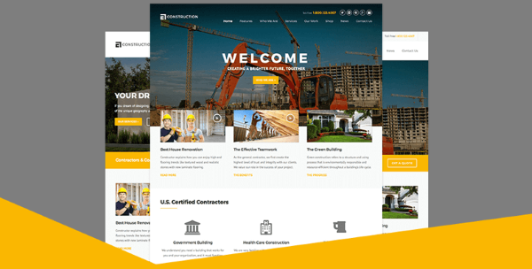 Các đặc thù và yêu cầu riêng khi thiết kế website ngành xây dựng