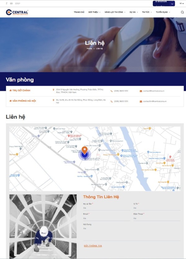 Trang Liên hệ – cầu nối chốt khách hàng