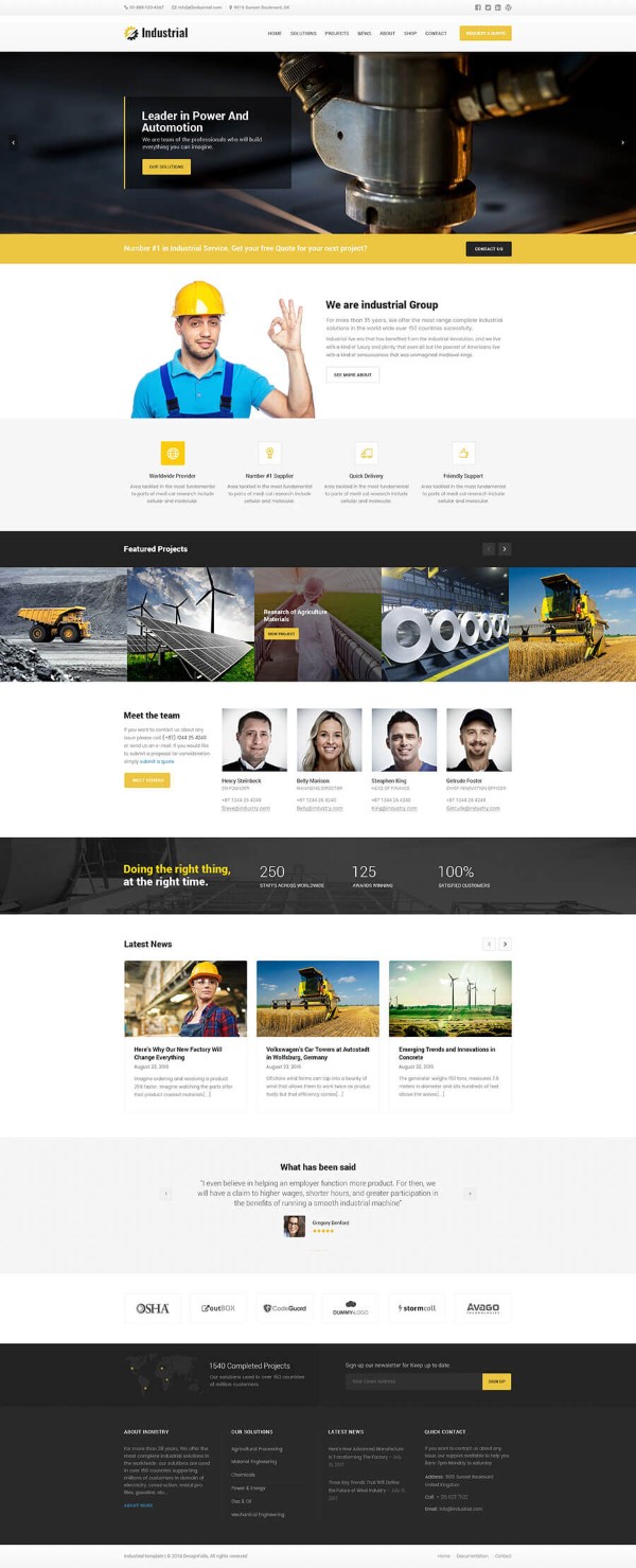 Thiết kế Website nhà máy theo yêu cầu – Phù hợp mọi ngành Công Nghiệp