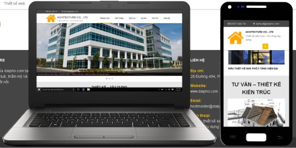 Giao diện website chuẩn nhận diện thương hiệu, dễ dàng tương tác