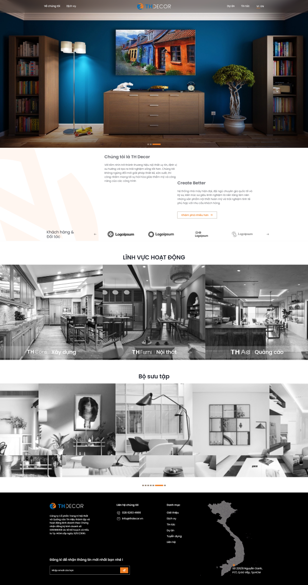 Thiết kế Website nội thất chuyên nghiệp – Giao diện đẹp, chuẩn SEO