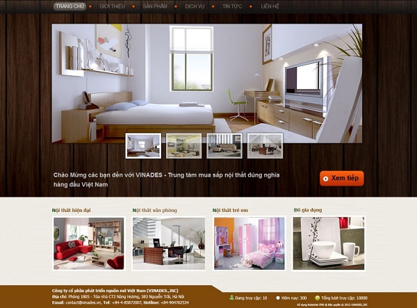 Thiết kế website nội thất tăng lòng tin của khách hàng