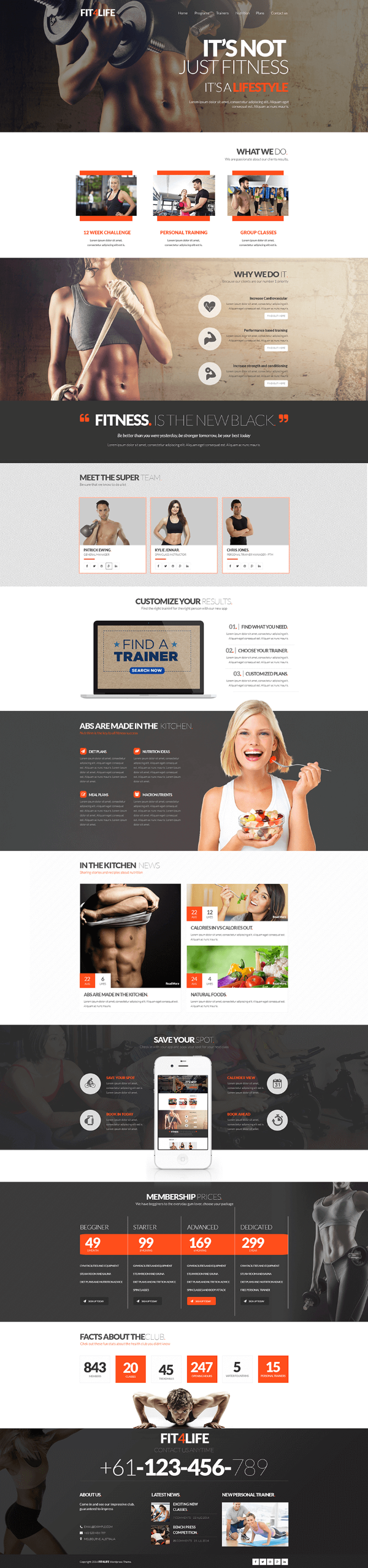 Thiết kế Website phòng tập Gym giao diện hiện đại, chuyên nghiệp