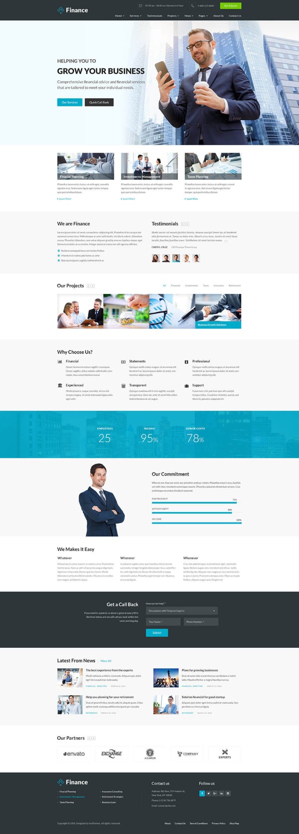 Thiết kế Website tài chính chuyên nghiệp, chuẩn SEO, bảo mật cao