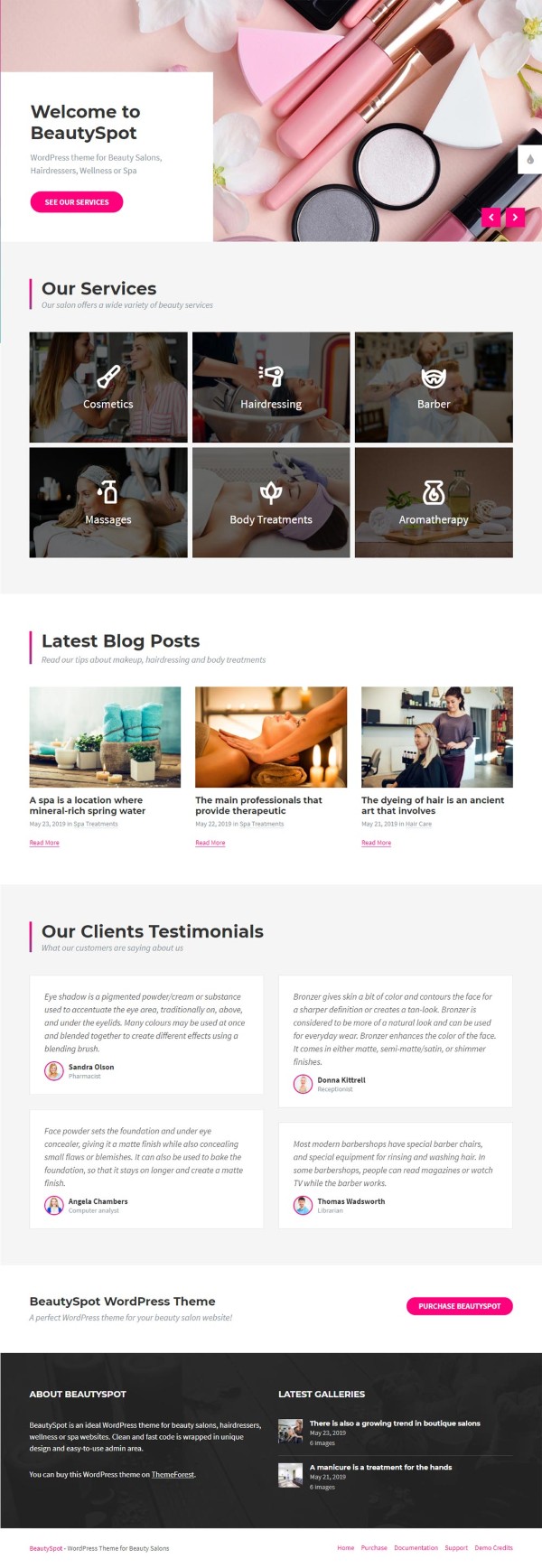 Thiết kế website thẩm mỹ viện, spa làm đẹp chuyên nghiệp