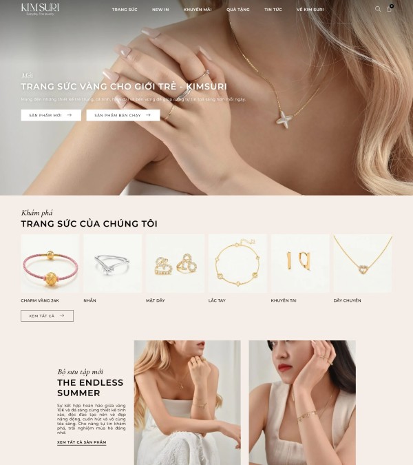 Ưu điểm khi thiết kế website trang sức tại Socseor