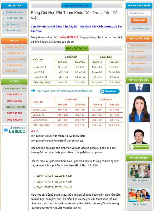 Khóa Học & Học Phí – Minh bạch, rõ ràng để tăng chuyển đổi