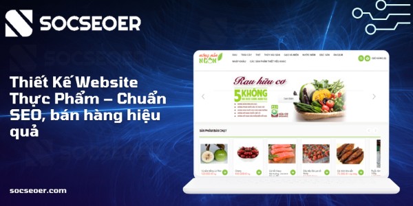 Thiết kế website thực phẩm