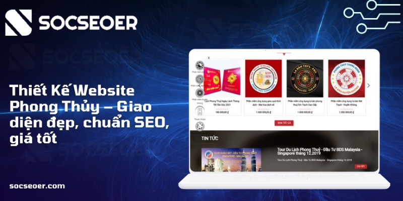 Thiết kế website phong thủy